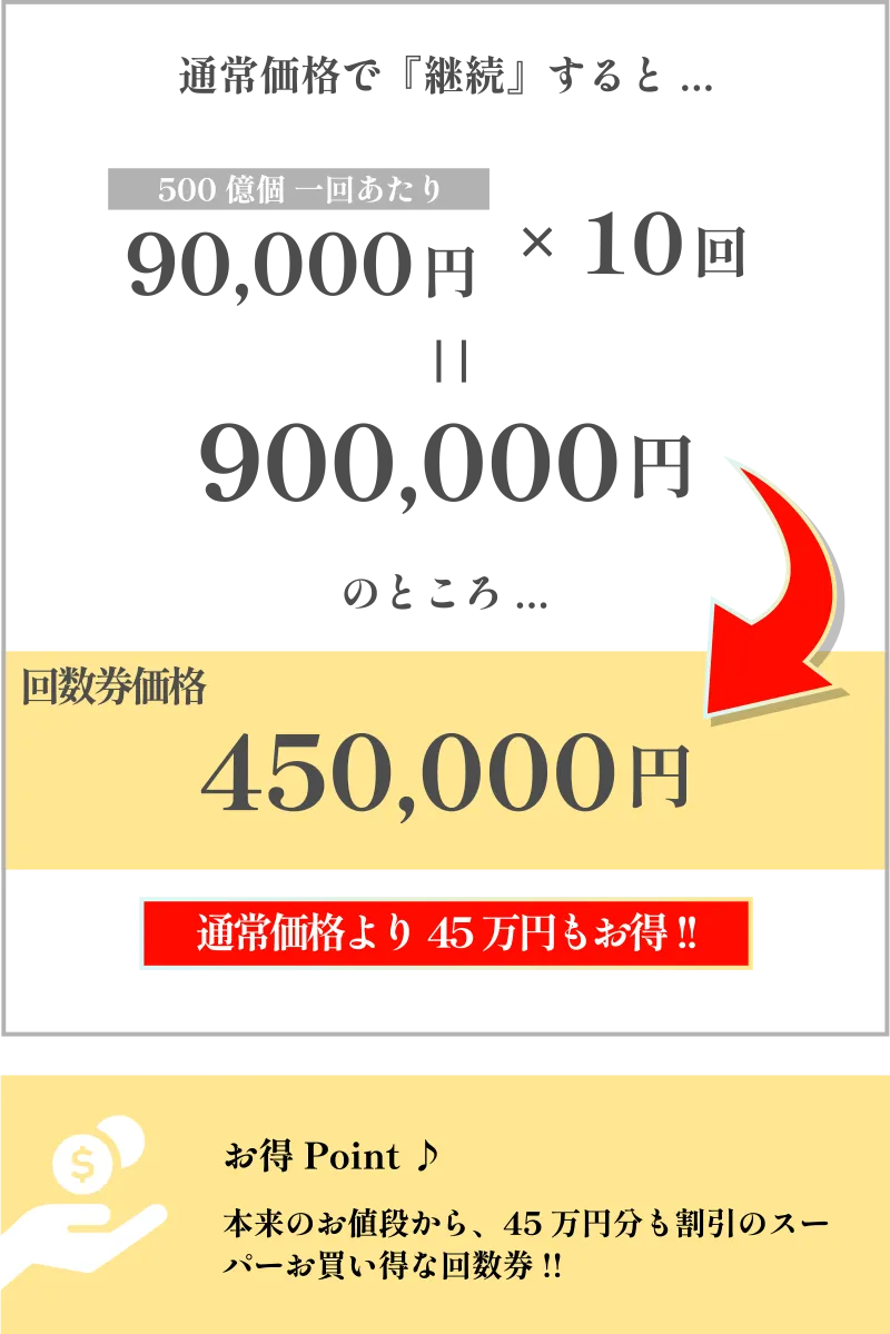 通常価格より45万円もお得！